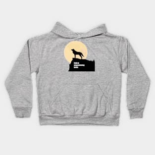 Howling wolf Kids Hoodie